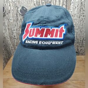 Summit Racing Equipment Adjustable Baseball Hat American Flag Strapback Cap OS